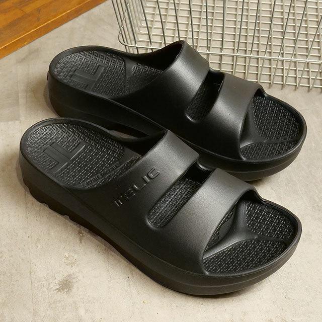 テリック TELIC リカバリーサンダル Wストラップ  SS22 W-STRAP メンズ・レディース 厚底 スライドサンダル 疲労回復 Black 黒 ブラック系｜mischief｜02