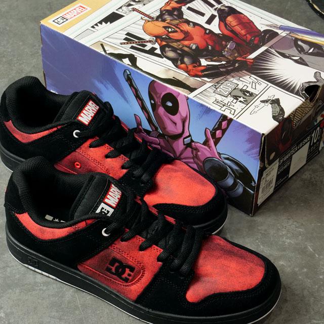 ディーシーシューズ DC SHOES マーベル デッドプール DEADPOOL マンテカ4 DM226104 FW22 DP MANTECA 4 MARVEL コラボスニーカー BLR｜mischief｜02