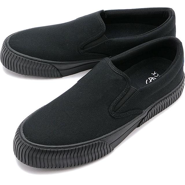 スラック フットウェア SLACK FOOTWEAR メンズ スニーカー スケイル SL2290-003 FW22 SCALE キャンバススリッポン BLACK BLACK | SLACK FOOTWEAR