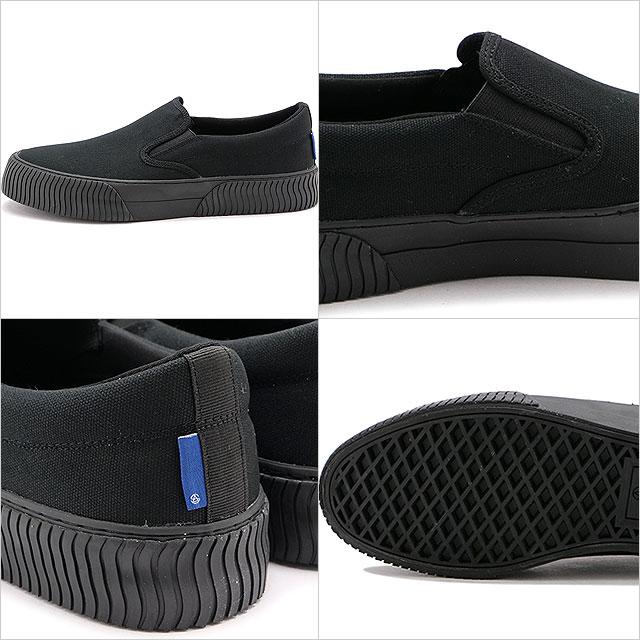 スラック フットウェア SLACK FOOTWEAR メンズ スニーカー スケイル SL2290-003 FW22 SCALE キャンバススリッポン BLACK BLACK | SLACK FOOTWEAR | 02