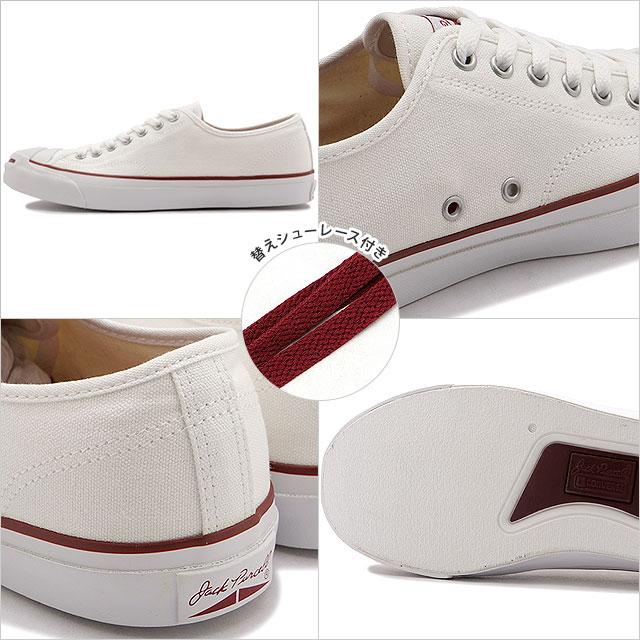 コンバース CONVERSE スニーカー ジャックパーセル クリムゾンレッド RH 33300960 HO22 JACK PURCELL CRIMSONRED RH ホワイト クリムゾンレッド | CONVERSE | 02