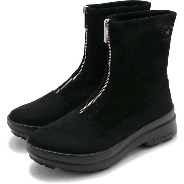 ルコック le coq sportif レディース ショートブーツ ベレー IV FZ QL3UJD96BK FW22Q4 BELLEY IV FZ 防水 レインブーツ ブラック | le coq sportif