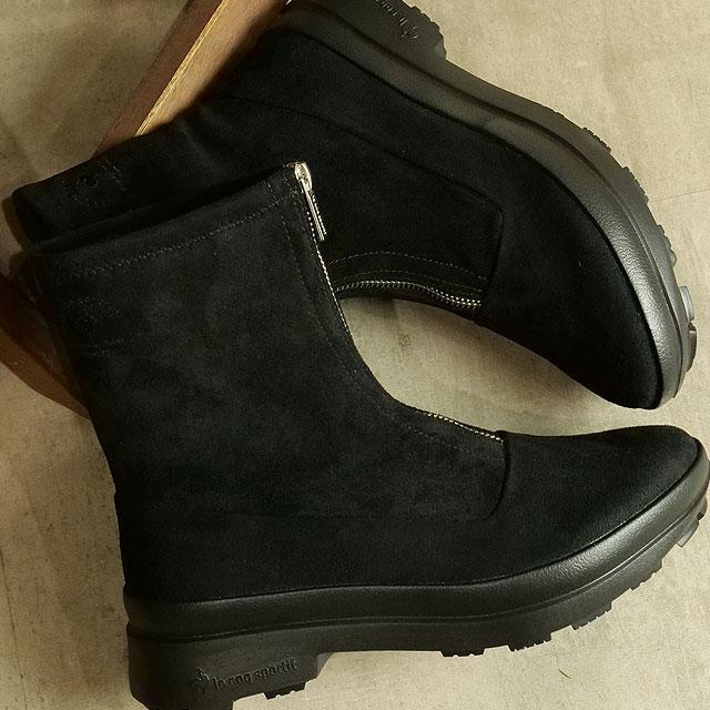 ルコック le coq sportif レディース ショートブーツ ベレー IV FZ QL3UJD96BK FW22Q4 BELLEY IV FZ 防水 レインブーツ ブラック | le coq sportif | 01