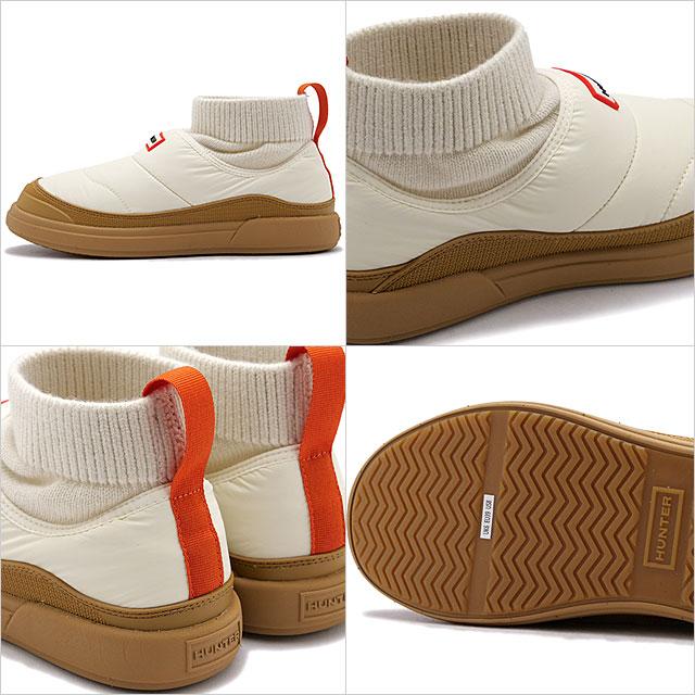 返品送料無料 ハンター HUNTER レディース インアウト パファー 二テッド カフ ブーツ WFS2265REN-WWG 撥水 スリッポン ウィンターブーツ WWG 正規取扱店