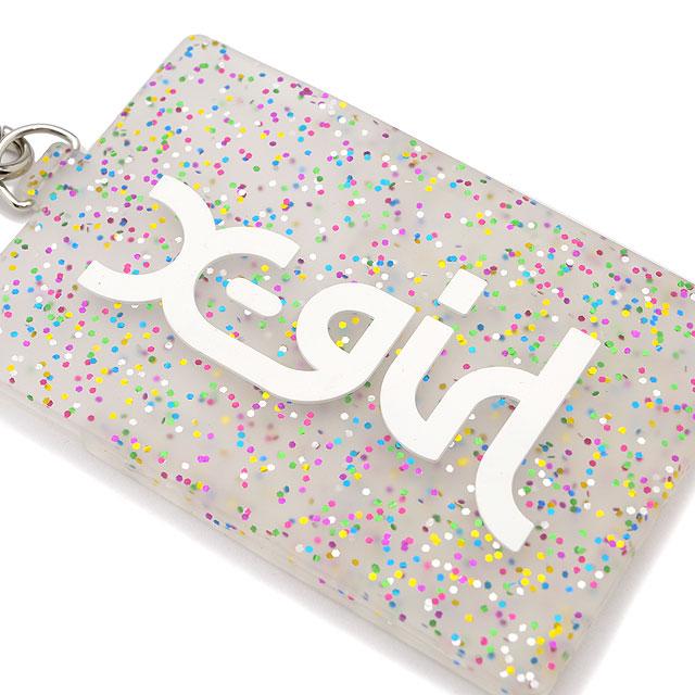 X-girl エックスガール ミルズロゴ ラバーパスケース