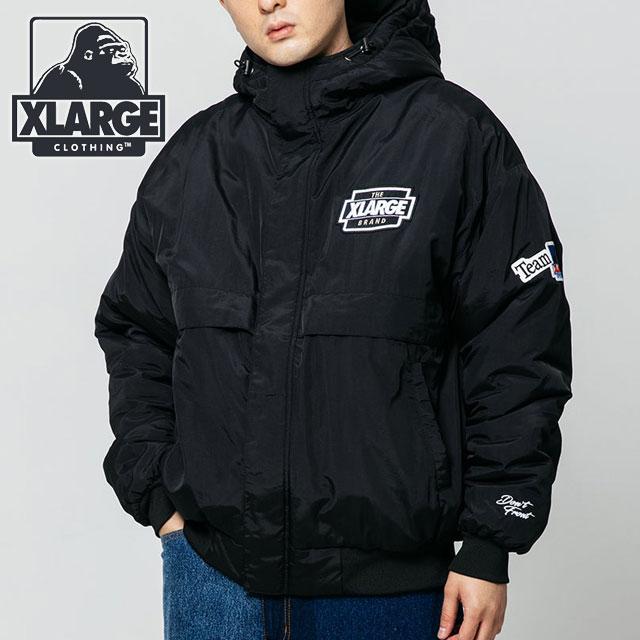エクストララージ XLARGE メンズ ナイロン パファージャケット 101223021005 FW22 NYLON PUFFER JACKET xlarge エックスラージ BLACK | XLARGE | 01