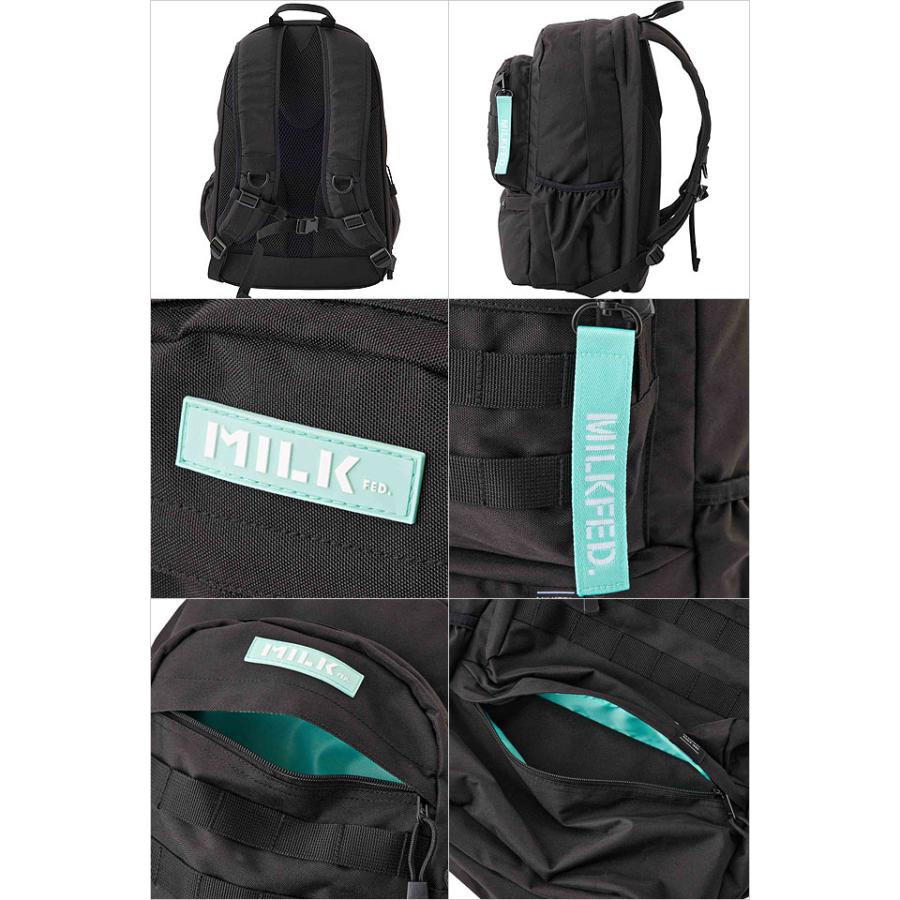 ミルクフェド MILKFED. リュック アクティブ モール バックパック 103224053007 FW22 26L ACTIVE MOLLE BACKPACK 鞄 デイパック 通学 スクールバッグ 