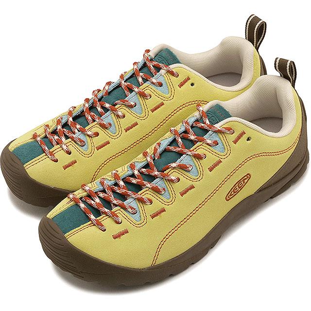 返品交換送料無料 キーン KEEN スニーカー レディース ジャスパー 1032942 W JASPER 靴 スエードシューズ イエロー LEMON-GRASS MEDITERRANEA 正規取扱店