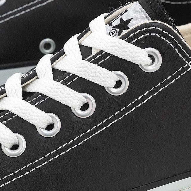 CONVERSE（コンバース） レザー オールスター ローカット ブラック