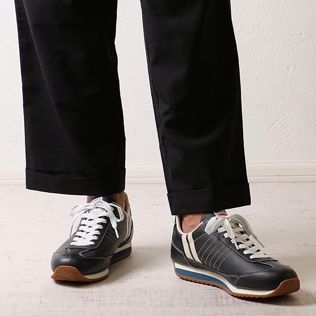 PATRICK パトリック スニーカー MARATHON-L マラソン レザー NVY