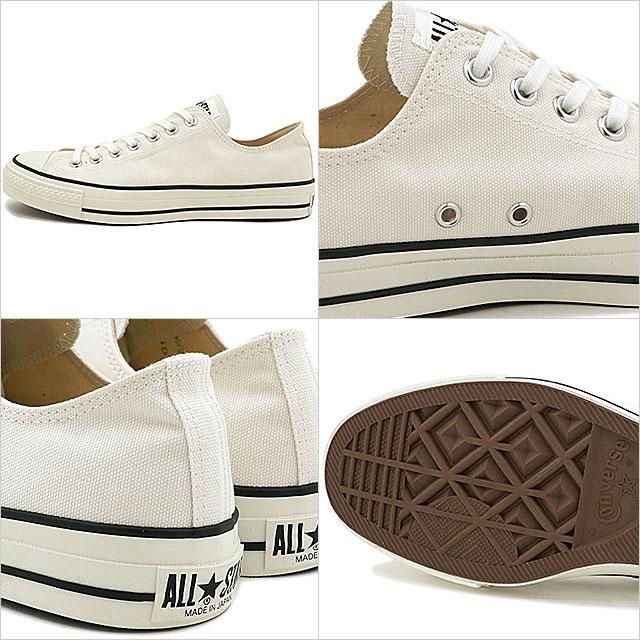 国産モデル コンバース キャンバス オールスター J ローカット CONVERSE CANVAS ALL STAR J OX ホワイト  32167430e｜mischiefstyle｜03