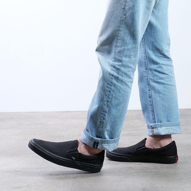 バンズ VANS スリッポン クラシック スリップオン CLASSIC SLIP-ON メンズ レディース ヴァンズ スニーカー BLACK BLACK ブラック系 VN000EYEBKA SS19｜mischiefstyle｜06