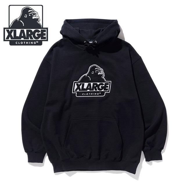【美品】X-LARGE エクストララージ 黒 スウェット エクストララージ XLARGE オールドイングリッシュロゴ クルー
