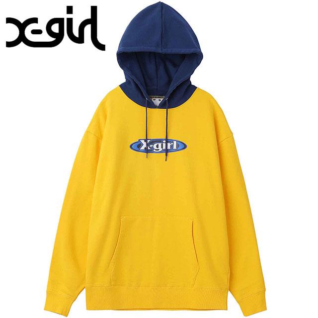 X-girl（エックスガール） レディース フォームプリントオーバルロゴ