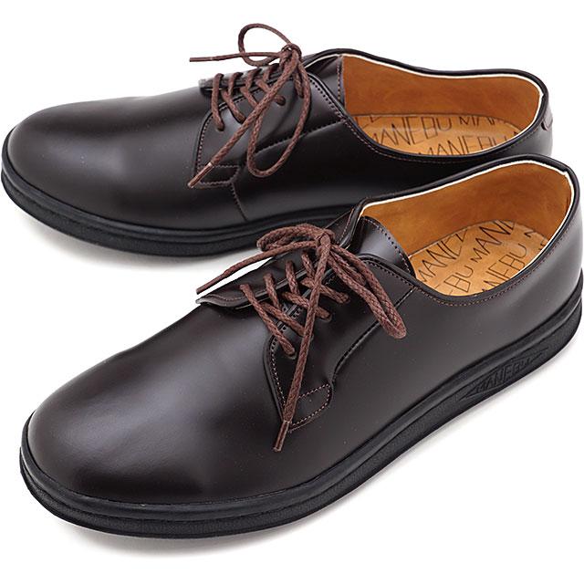 Manebu マネブ レザーシューズ Hihin Face Skin ヒヒン プレーントゥ スニーカー 靴 ソ ル Brown メンズ Mnb 001b Shoetime 通販 Yahoo ショッピング