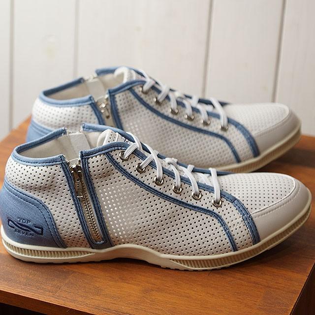 トップセブンtop Seven ダブルジップ レザー スニーカー ロサンゼルス Ts 0701la メンズ レディース 大人カジュアル 靴 Wht Lt Blue ホワイト系 Ss19 Shoetime 通販 Yahoo ショッピング