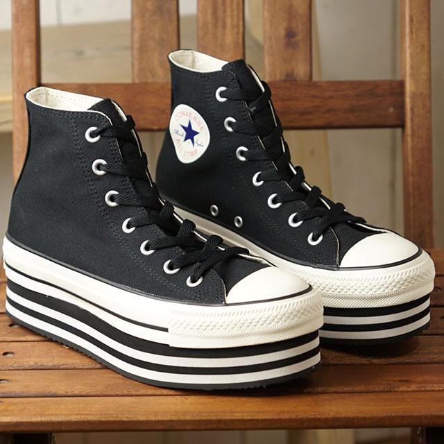 コンバース Converse スニーカー オールスター チャンキーライン ハイカット All Star メンズ レディース 厚底 Black Ho19 Shoetime 通販 Yahoo ショッピング