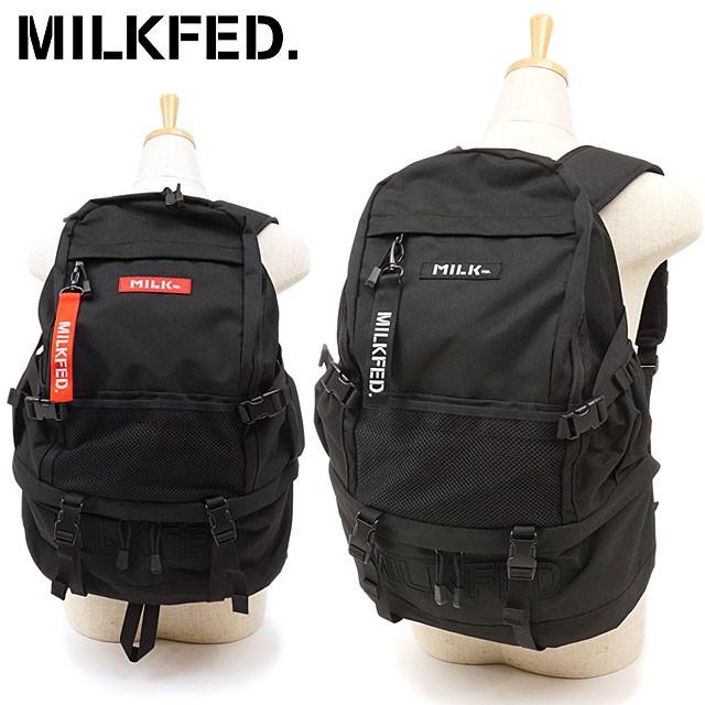 MILKFED. ミルクフェド リュック エンブロイデリー メッシュポケット