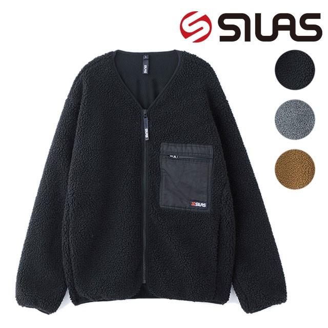 SILAS（サイラス） メンズ ボアフリース ジップ ジャケット BOAFLEECE