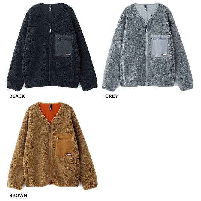 SILAS（サイラス） メンズ ボアフリース ジップ ジャケット BOAFLEECE