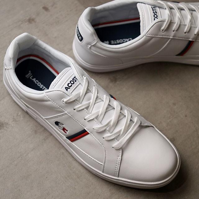 ラコステ Lacoste メンズ ヨーロッパ M Europa Tri 1 スニーカー 靴 Wht Nvy Red ホワイト系 39sma0031 407 Shoetime 通販 Yahoo ショッピング