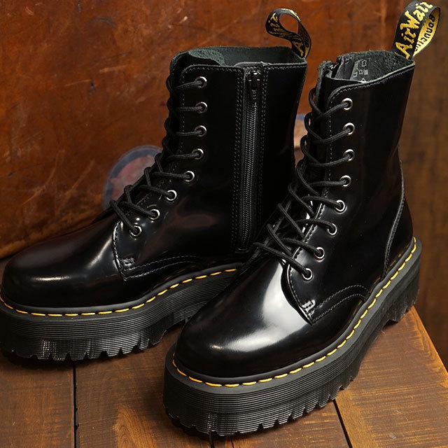 ドクターマーチン Dr.Martens 8ホールブーツ ジェードン サイドジップ付き JADON 8 EYE BOOT 厚底 ハイカットカット