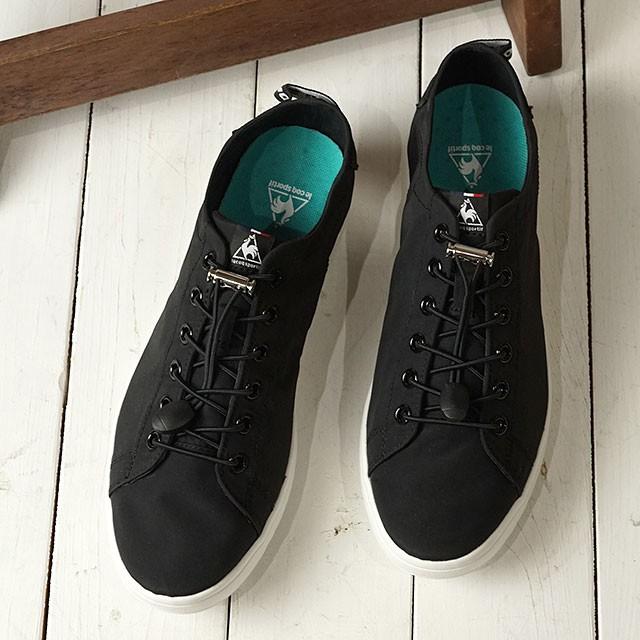 ルコック スポルティフ Lecoq スニーカー La アルマ T R La Alma T R Ql1pjc33bk Ssq2 ローカット 防水 軽量 消臭 靴 Bk ブラック系 Shoetime 通販 Yahoo ショッピング