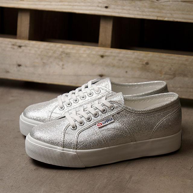 スペルガ Superga スニーカー ラメ プラットフォーム 2730 Lame W S2116uw Ss レディース 日本別注 靴 Grey Silver 031 シルバー系 Shoetime 通販 Yahoo ショッピング