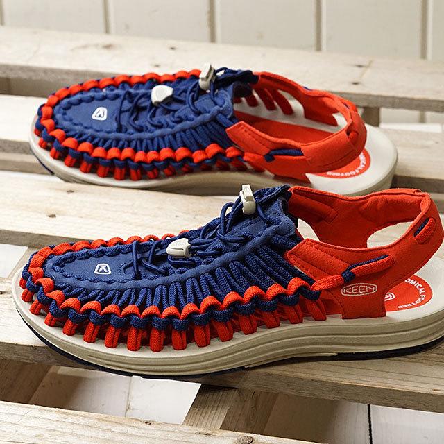 H*M様 KEEN／ユニーク　アウトドアサンダル ネイビー/レッド　28cm KEEN（キーン） サンダル ユニーク フラット M UNEEK FLAT 1023064