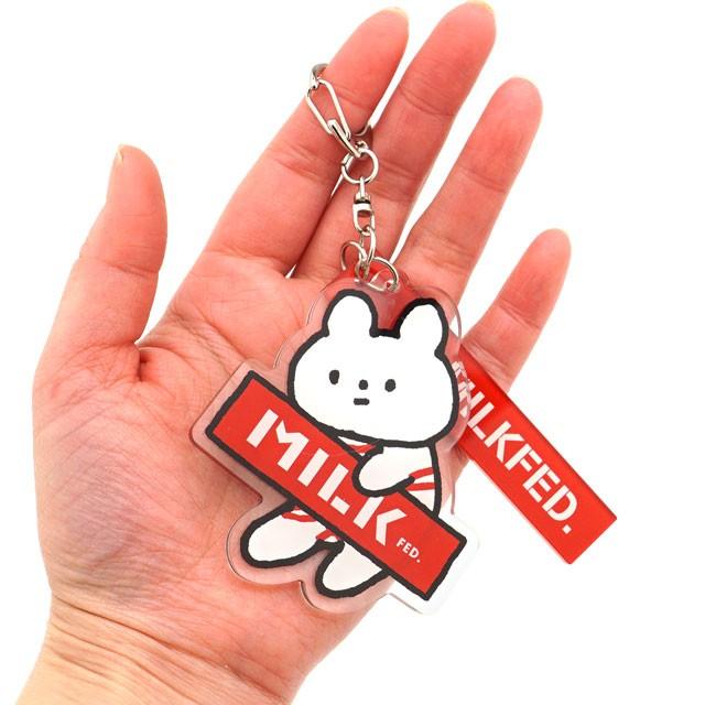 ミルクフェド きっこうちゃん Milkfed Kikkouchan ロゴ キーホルダー Logo Key Holder Ss メンズ レディース Red Shoetime 通販 Yahoo ショッピング