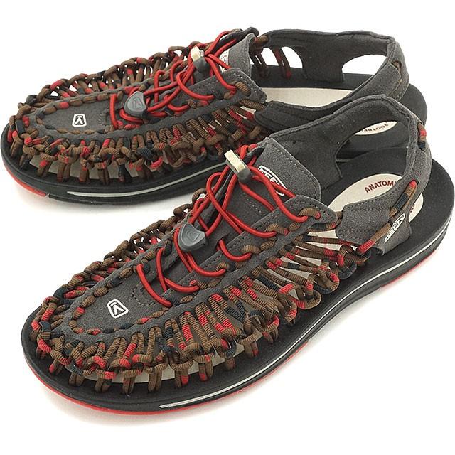 【新品】KEEN UNEEK STRIPES RED DAHLIA／RAYA 新品】KEEN UNEEK STRIPES RED DAHLIA／RAYA