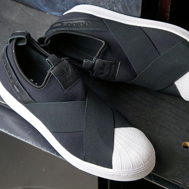 アディダス オリジナルス On Originals Slip Sst Adidas カラー コアブラック シューズ スリッポン スーパースター レディース 靴 即納 スーパースター