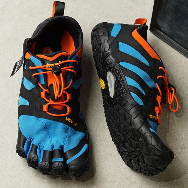 ビブラムファイブフィンガーズ Vibram FiveFingers 5本指シューズ トレイルランニング用 V-Trail 2.0 19M7603 SS20 メンズ ベアフット Blue Orange ブルー系｜mischiefstyle｜02