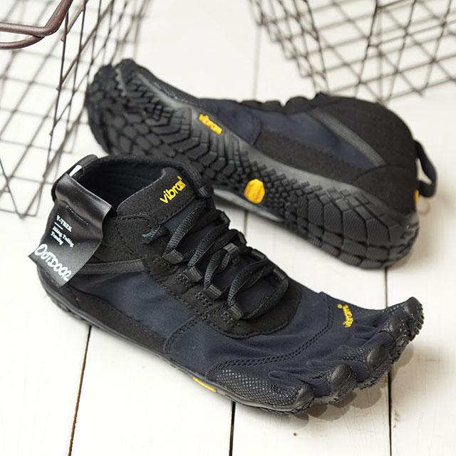 ビブラムファイブフィンガーズ Vibram FiveFingers 5本指シューズ ハイキング トレッキング用 V-TREK 19W7401 SS20 レディース ベアフット Black  ブラック系｜mischiefstyle｜02