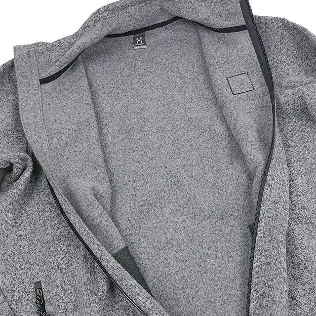 HAGLOFS グレー コート 前面ファスナー HAGLOFS（ホグロフス） メンズ フリース スウォック ジャケット Swook