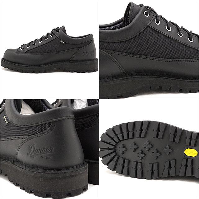 ダナー Danner ダナーフィールド ロー DANNER FIELD LOW D121008 FW20 メンズ GORE-TEX ゴアテックス ビブラムソール BLACK BLACK ブラック系｜mischiefstyle｜03