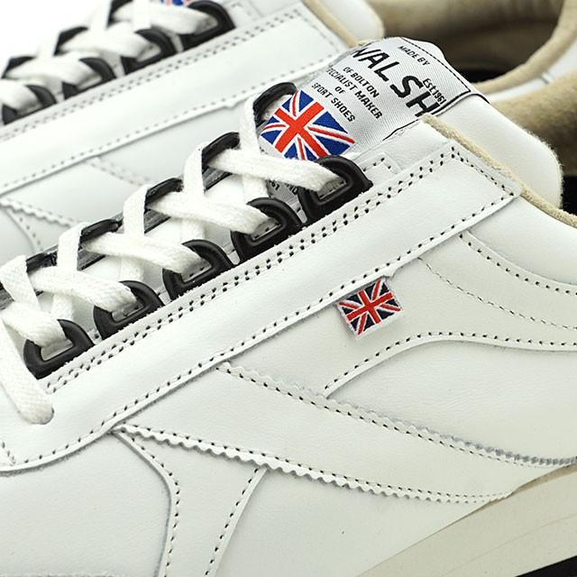未使用　WALSH voyager レザー UK9 英国製 ホワイト WALSH ウォルシュ スニーカー ボヤージャーレザー VOYAGER