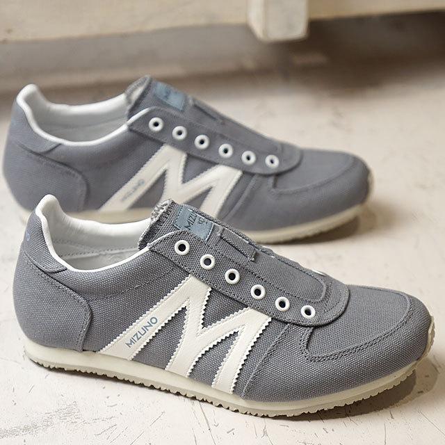 ミズノ Mライン Mizuno M Line スニーカー エムアール1 スリップオン Mr1 Slip On D1gf Ss21 日本製 シューズ グレー ホワイト グレー系 Shoetime 通販 Yahoo ショッピング