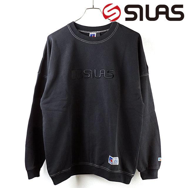 ★新品タグ付き★ ラッセルノ×長州力 コラボ トレーナー 黒 スウェット 6 SILAS コラボ サイラス × ラッセル RUSSELL ピグメント ダイ