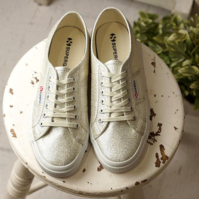 スペルガ Superga スニーカー ラメ 2750 Lamew 1s0010 Ss21 レディース ローカットシューズ Beige Gesso ベージュ系 Shoetime 通販 Yahoo ショッピング