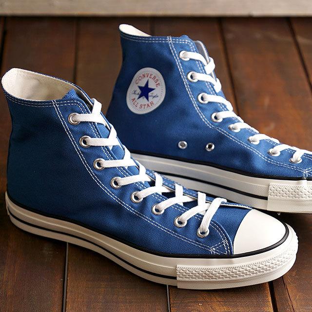 コンバース Converse スニーカー キャンバス オールスター J Hi Canvas All Star J Hi Ss21 メンズ レディース 日本製 ハイカット Light Navy Shoetime 通販 Yahoo ショッピング