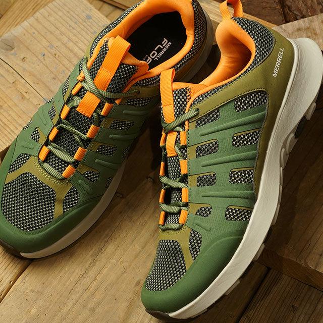 メレル MERRELL スニーカー メレル クラウド モアブ M MERRELL CLOUD MOAB J002873 SS21 メンズ エコ素材 アウトドア 靴 DEEP LICHEN グリーン系｜mischiefstyle