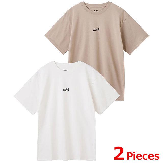 XG Tシャツ　XG×DIDU ベージュ(XS) X-girl｜XG MONOGRAM LOGO S/S TEE X-girl | Rakuten Fashion