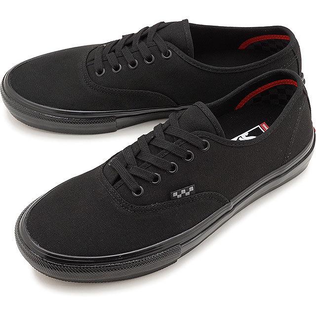 バンブー　US企画 VANS ブラックレザー スニーカーskate VANS バンズ スニーカー スケート オーセンティック SKATE