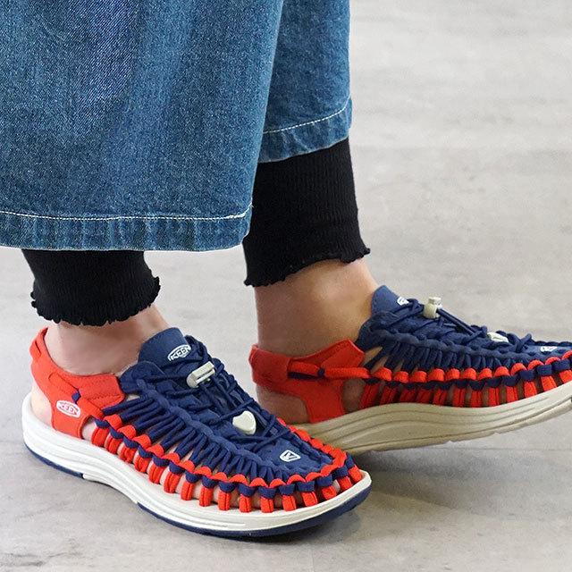 KEEN サンダル UNEEK W ユニーク 軽量 フラット 1100-0068-1.jpg