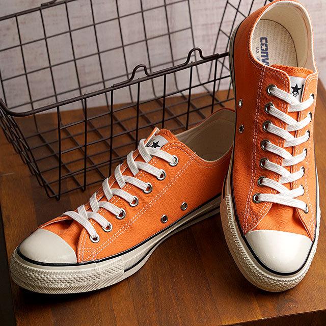 CONVERSE オレンジ ローカットスニーカー 27cm CONVERSE（コンバース）スニーカー オレンジ サイズ:27.5cm