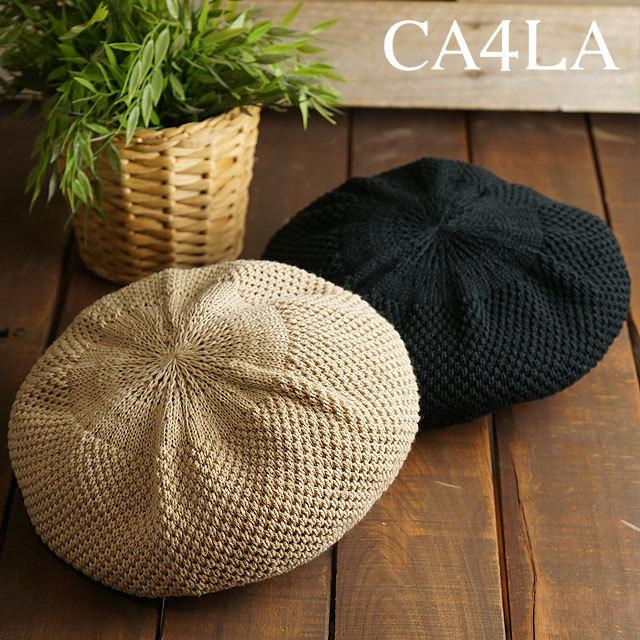 CA4LA（カシラ） ニットベレー帽 WASHED NUBBY KNIT BERET AC 2