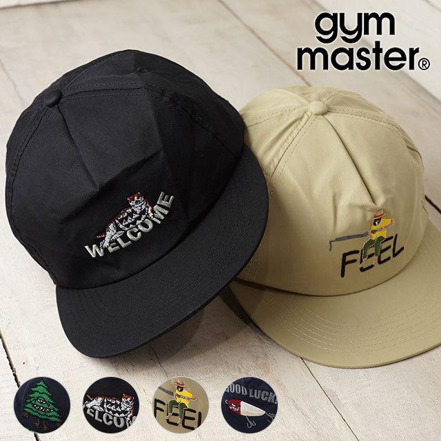 gym master（ジムマスター） ブレンドツイルハッピー刺繍キャップ