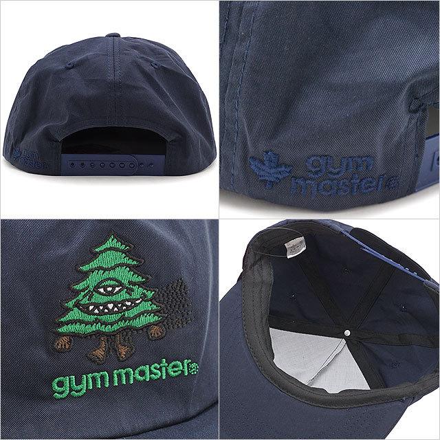 gym master（ジムマスター） ブレンドツイルハッピー刺繍キャップ