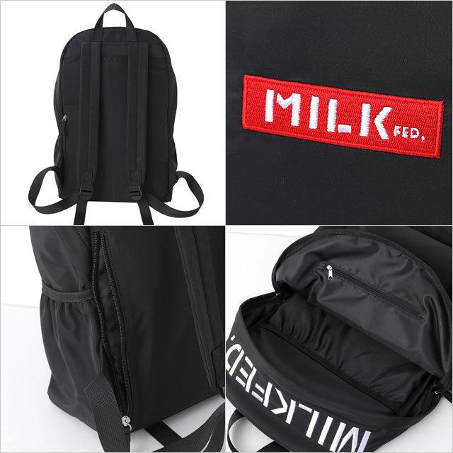MILKFED.（ミルクフェド） リュック トップロゴ エンブロイデリー